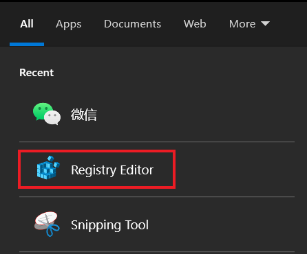 Registry Editor
