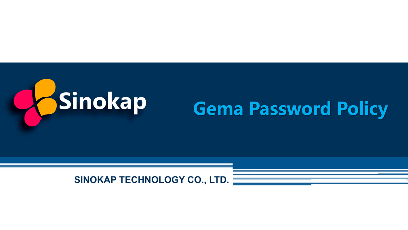 Gema Password Policy Update