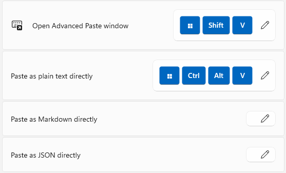 powertoys advanced paste customized shortcuts