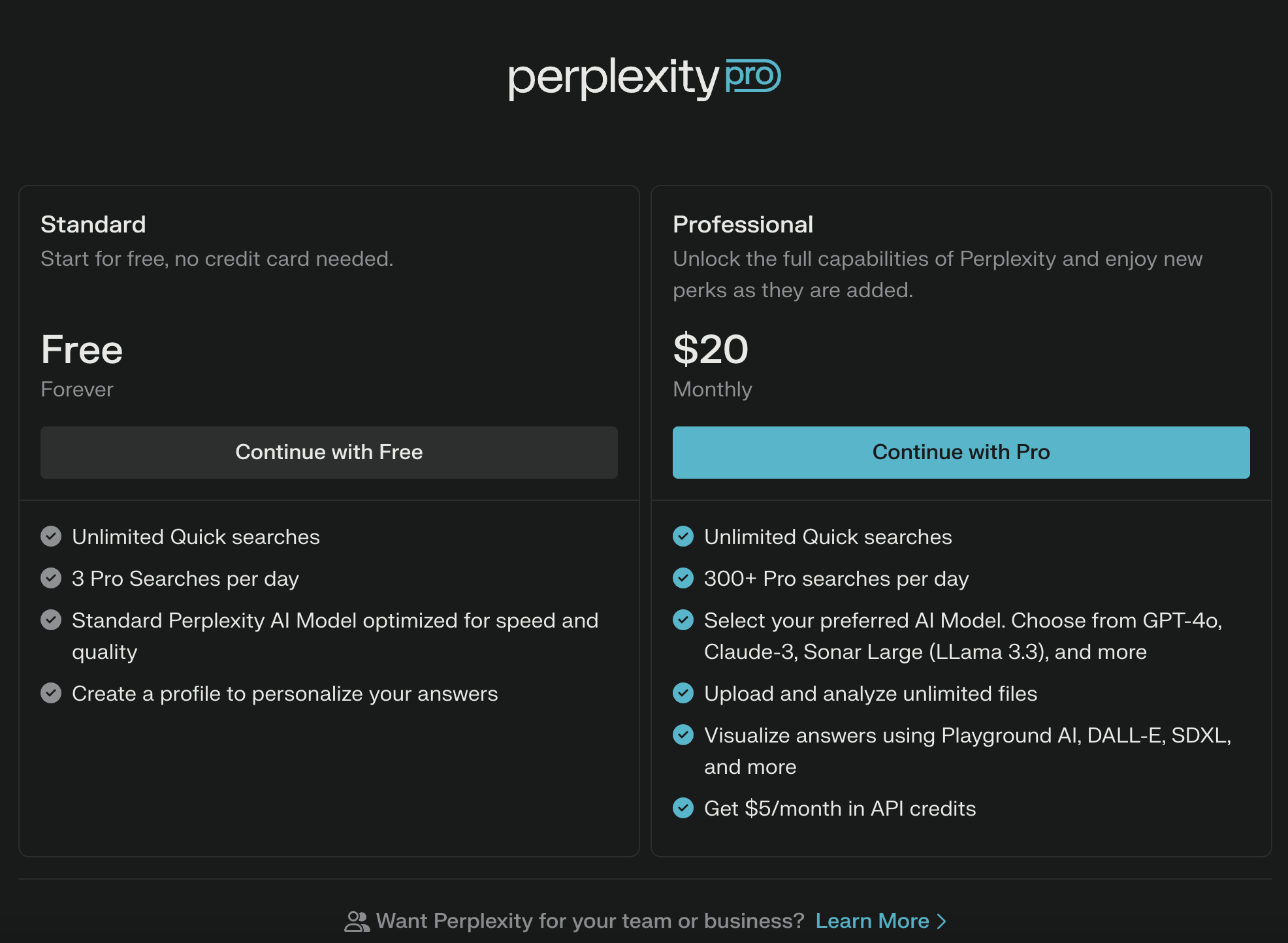 Perplexity has adopted a flexible tiered pricing structure to meet the needs of different user groups.